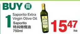 T&T Supermarket SAPORITO EXTRA VIRGIN OLIVE OIL offer
