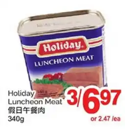 T&T Supermarket HOLIDAY LUNCHEON MEAT offer