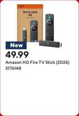 Staples Amazon HD Fire TV Stick (2026) offer
