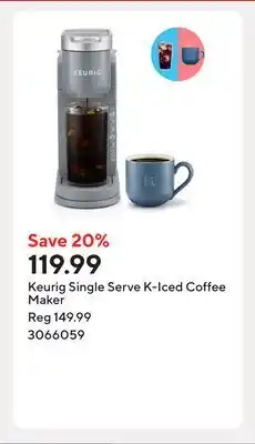 Staples Keurig Single Serve K-Iced Coffee Maker offer
