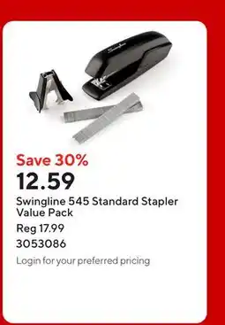 Staples Swingline 545 Standard Stapler Value Pack offer