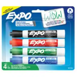 Staples Expo Dry Erase Markers, Chisel, Assorted offer
