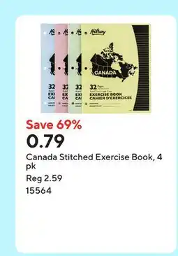 Staples Canada Stitched Exercise Book offer