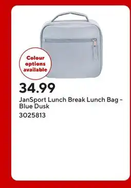 Staples JanSport Lunch Break Lunch Bag - Blue Dusk offer