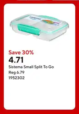 Staples Sistema Small Split To Go offer