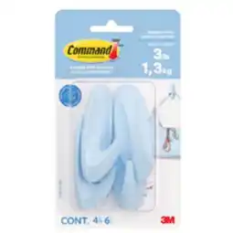 Staples Command Medium Designer Hooks - 6 Strips - 4 Hooks - Sky Blue offer