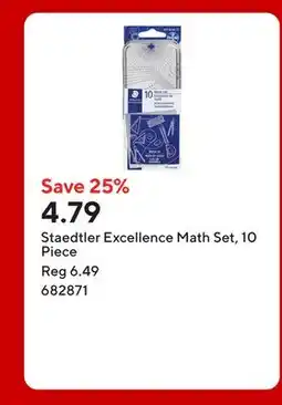 Staples Staedtler Excellence Math Set, 10 Piece offer