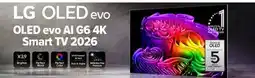 2001 Audio Video OLED55GG6W 55 LG OLED evo AI G6 4K Smart TV 2026 offer