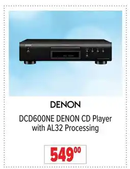 2001 Audio Video DENON DCD600NE DENON CD Player with AL32 Processing offer