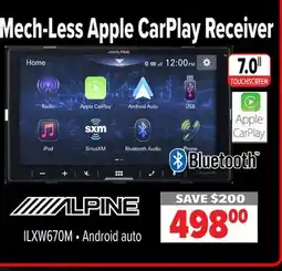 2001 Audio Video 7.0 Mech-Less Apple CarPlay Receiver offer