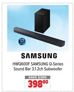 2001 Audio Video HWQ600F SAMSUNG Q-Series Sound Bar 3.1.2ch Subwoofer offer