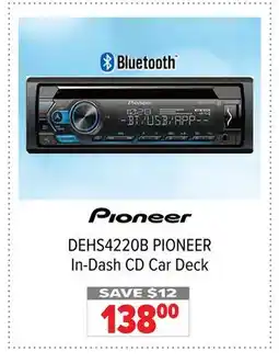 2001 Audio Video DEHS4220B PIONEER In-Dash CD Car Deck offer