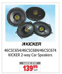 2001 Audio Video 46CSC654 KICKER 2-way Car Speakers offer