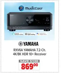 2001 Audio Video RXV6A YAMAHA 7.2-Ch. 4K/8K HDR 10+ Receiver offer