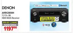 2001 Audio Video AVRX2800H DENON 7.2 Ch. 8K HDR HEOS Receiver offer