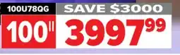2001 Audio Video 100U78QG 100 Hisense Mini-LED Pro offer