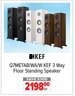 2001 Audio Video KEF 3 Way Floor Standing Speaker offer