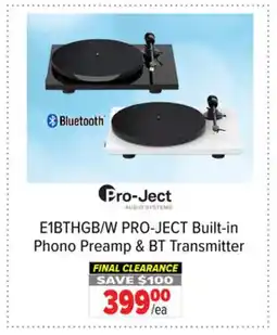 2001 Audio Video PRO-JECT Built-in Phono Preamp & BT Transmitter offer