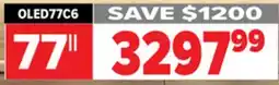 2001 Audio Video OLED77C6 77|| LG OLED evo AI C6 4K Smart TV 2026 offer