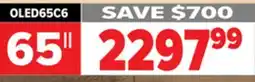 2001 Audio Video OLED65C6 65 LG OLED evo AI C6 4K Smart TV 2026 offer