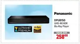 2001 Audio Video DPUB150 Panasonic UHD 4K/HDR Blu-Ray Player offer