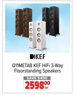 2001 Audio Video Q11METAB KEF HiFi 3-Way Floorstanding Speakers offer