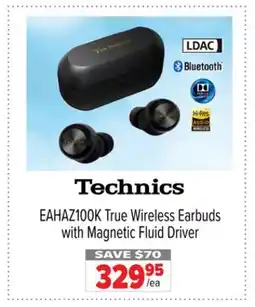 2001 Audio Video EAHAZ100K Technics True Wireless Earbuds with Magnetic Fluid Driver offer