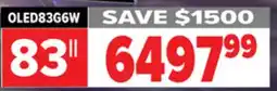 2001 Audio Video OLED83G6W 83 LG OLED evo AI G6 4K Smart TV 2026 offer