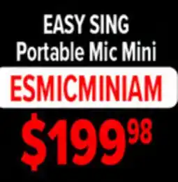 2001 Audio Video ESMICMINIAM EASY SING Portable Mic Mini offer
