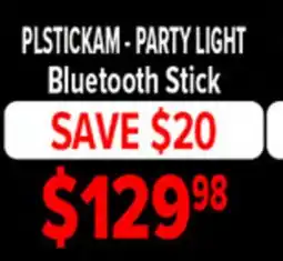 2001 Audio Video PLSTICKAM - JBL PARTY LIGHT Bluetooth Stick offer