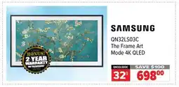 2001 Audio Video QN32LS03C 32 SAMSUNG The Frame Art Mode 4K QLED offer