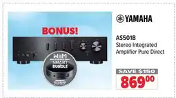 2001 Audio Video YAMAHA AS501B Stereo Integrated Amplifier Pure Direct offer