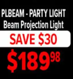 2001 Audio Video PLBEAM - PARTY LIGHT Beam Projection Light offer