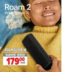2001 Audio Video ROAM2US1B/W Sonos Roam 2 offer