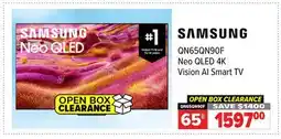 2001 Audio Video 65 SAMSUNG QN65QN90F Neo QLED 4K Vision AI Smart TV offer