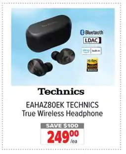 2001 Audio Video EAHAZ80EK TECHNICS True Wireless Headphone offer
