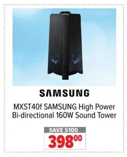 2001 Audio Video MXST40f SAMSUNG High Power Bi-directional 160W Sound Tower offer