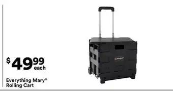 Michaels Everything Mary Rolling Cart offer