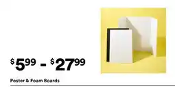 Michaels Poster & Foam Boards offer