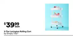 Michaels 3-Tier Lexington Rolling Cart by Simply Tidy offer