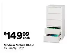 Michaels Modular Mobile Chest by Simply Tidy offer