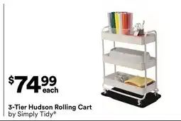Michaels 3-Tier Hudson Rolling Cart by Simply Tidy offer