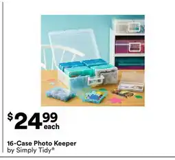 Michaels 16-Case Photo Keeper by Simply Tidy offer