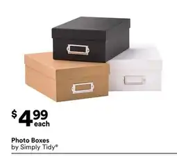 Michaels Photo Boxes by Simply Tidy offer