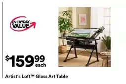 Michaels Artist's Loft Glass Art Table offer