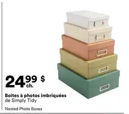 Michaels Boîtes à photos imbriquées de Simply Tidy offer