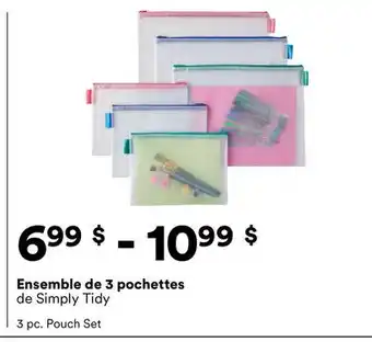 Michaels Ensemble de 3 pochettes de Simply Tidy offer