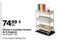 Michaels Chariot à roulettes Hudson de 3 étagères de Simply Tidy offer