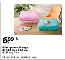 Michaels Boîtes pour collage de 30,4 cm x 30,4 cm de Simply Tidy offer