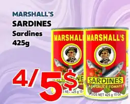 Marche Salaberry MARSHALL'S SARDINES offer